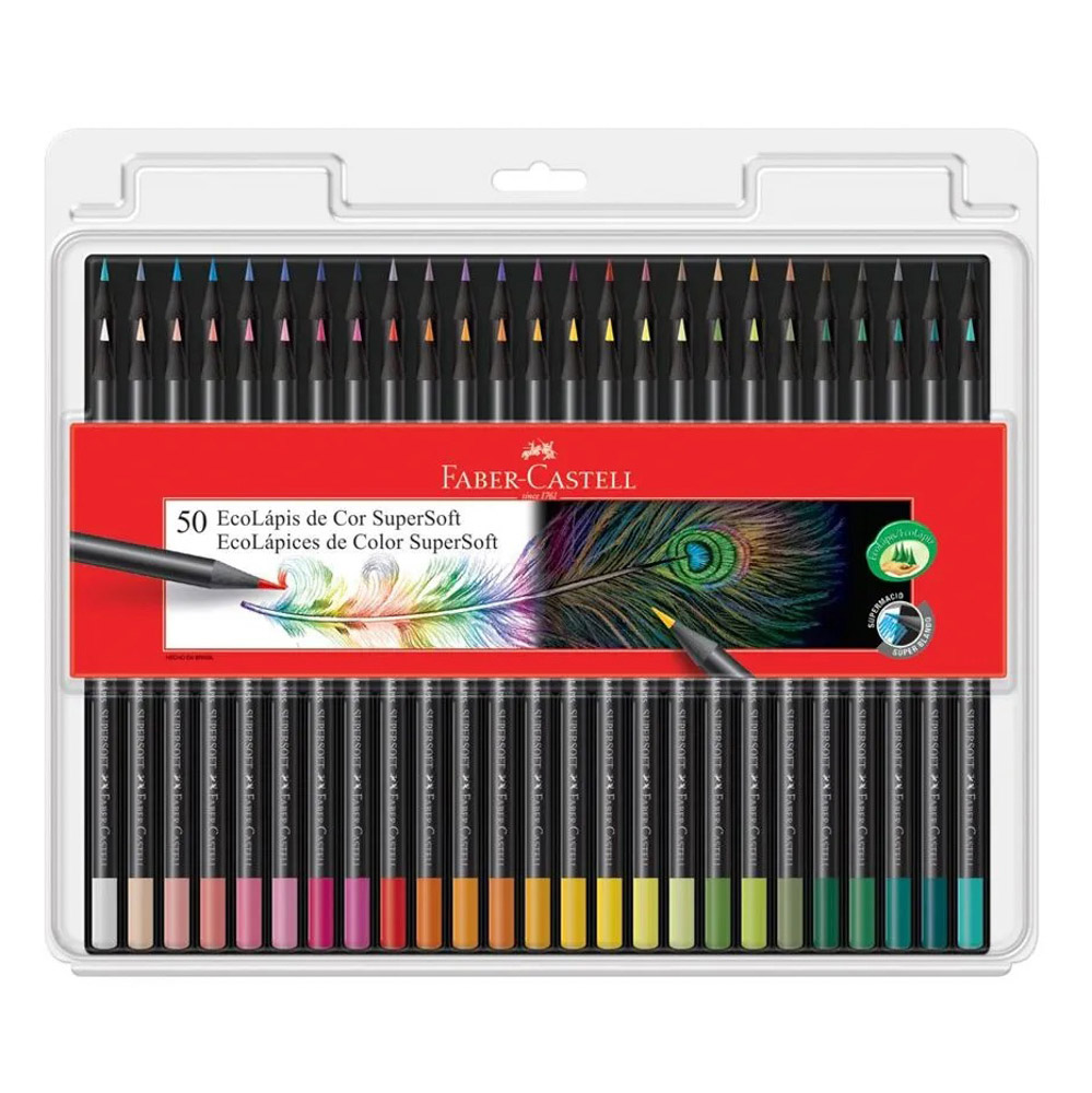 CRAYONES MADERA 50 COL. SUPER SOFT FABER CASTELL