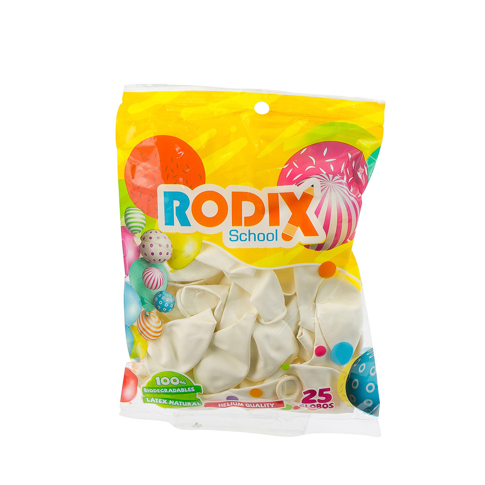 GLOBOS 25 U. BLANCO STD. RODIX