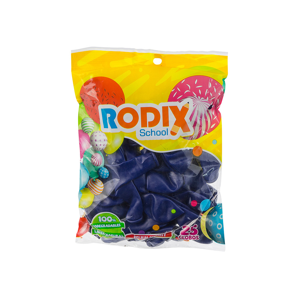 GLOBOS 25 U. AZUL STD. RODIX