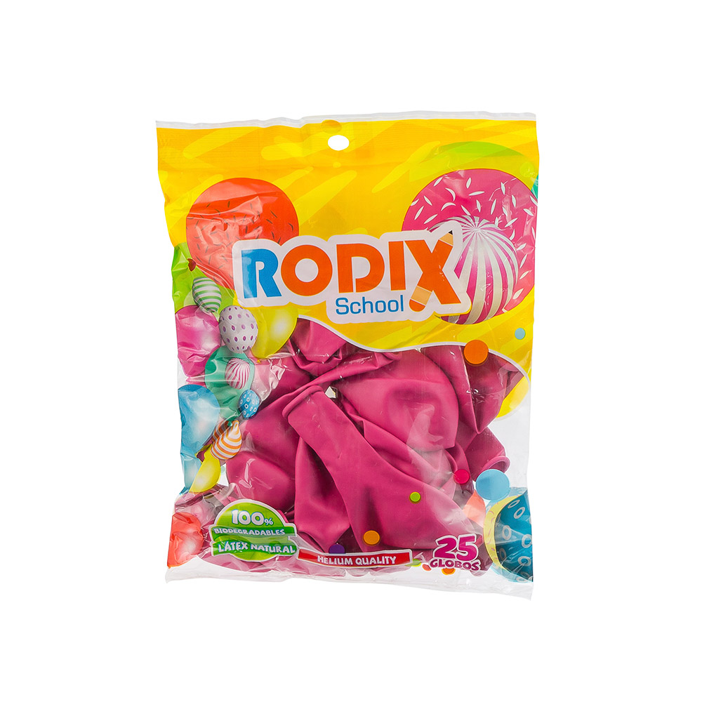 GLOBOS 25 U. FUCSIA STD. RODIX