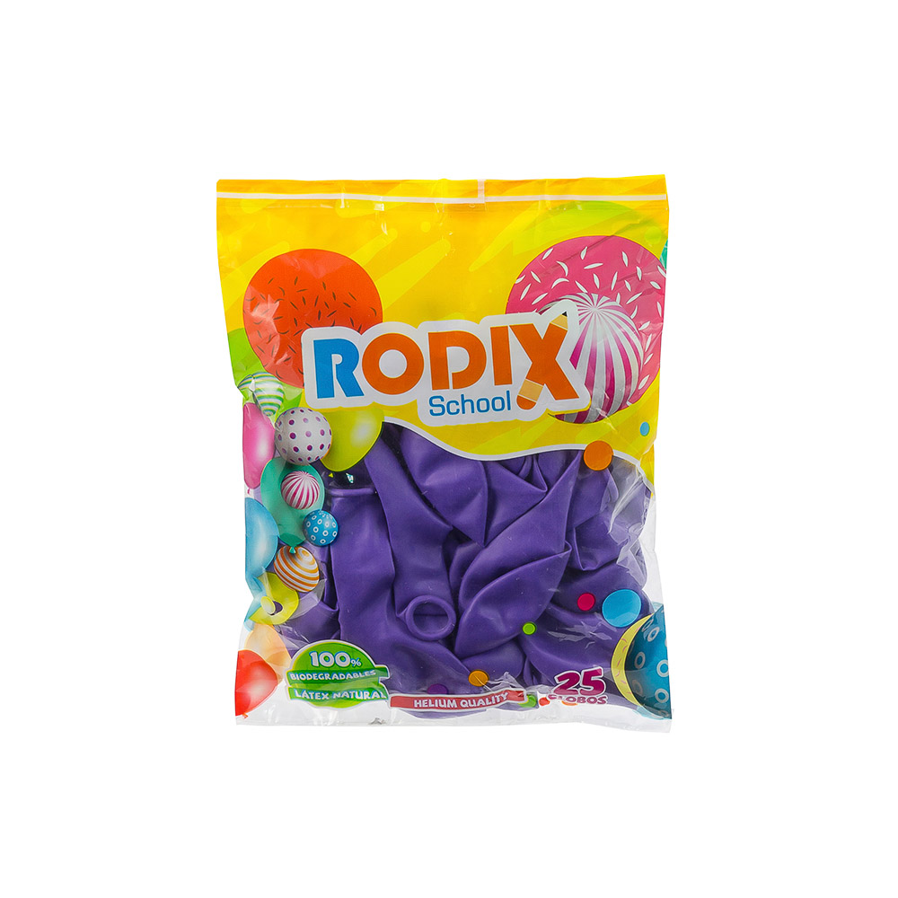 GLOBOS 25 U. LAVANDA STD. (MORADO) RODIX