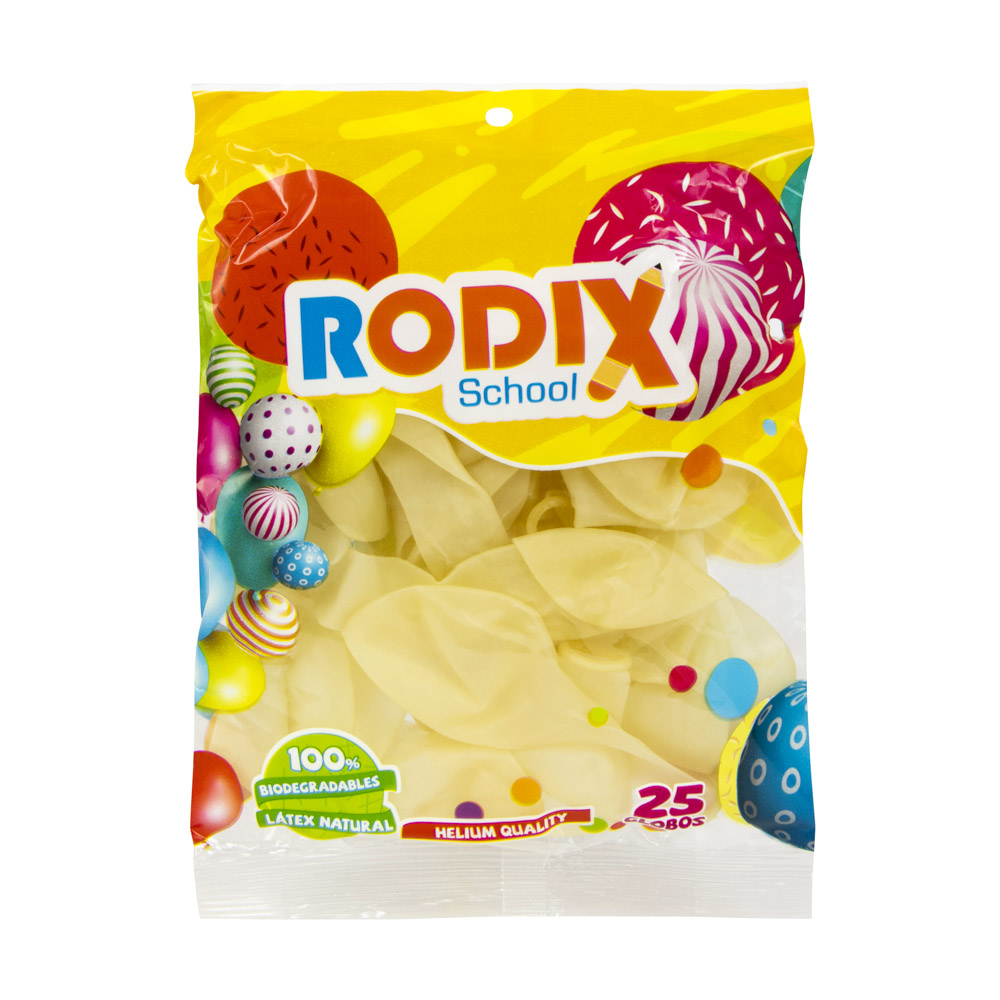GLOBOS 25 U. TRANSPARENTE STD. RODIX