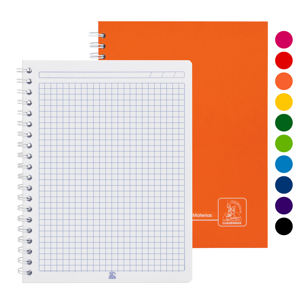 CUADERNO MULTIMATERIA 200 H. CUADROS PASTA DURA CONQUISTADOR