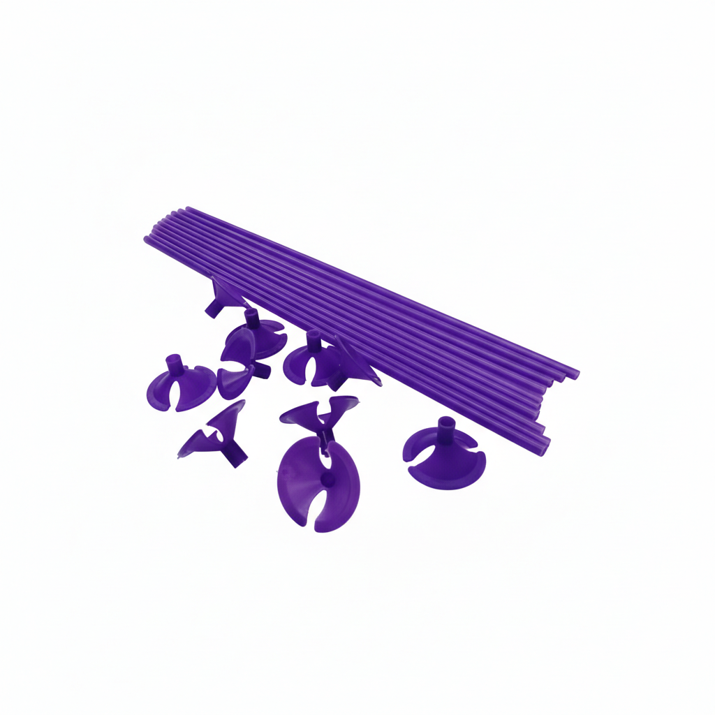PORTAGLOBO PLASTICO MORADO 100 U. ALFA (10)