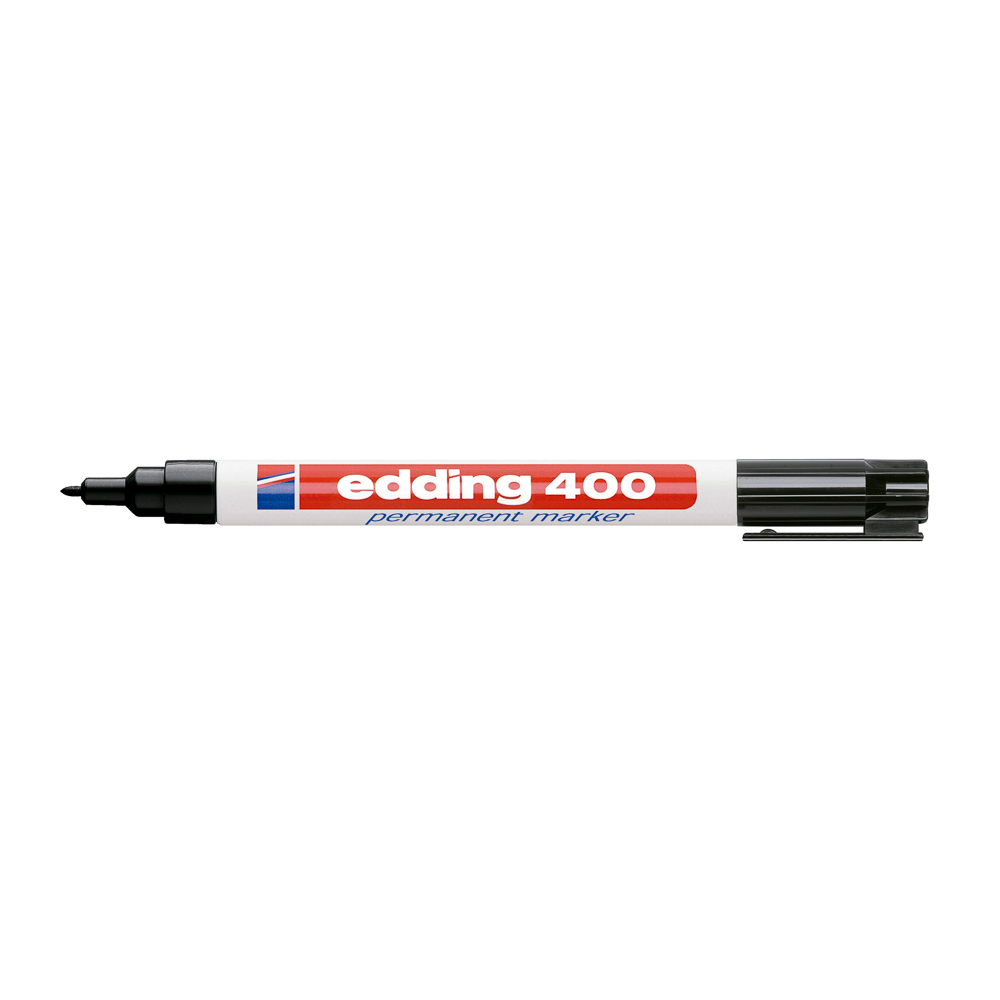 MARCADOR PERMANENTE 400 PUNTA FINA 1 MM. NEGRO EDDING