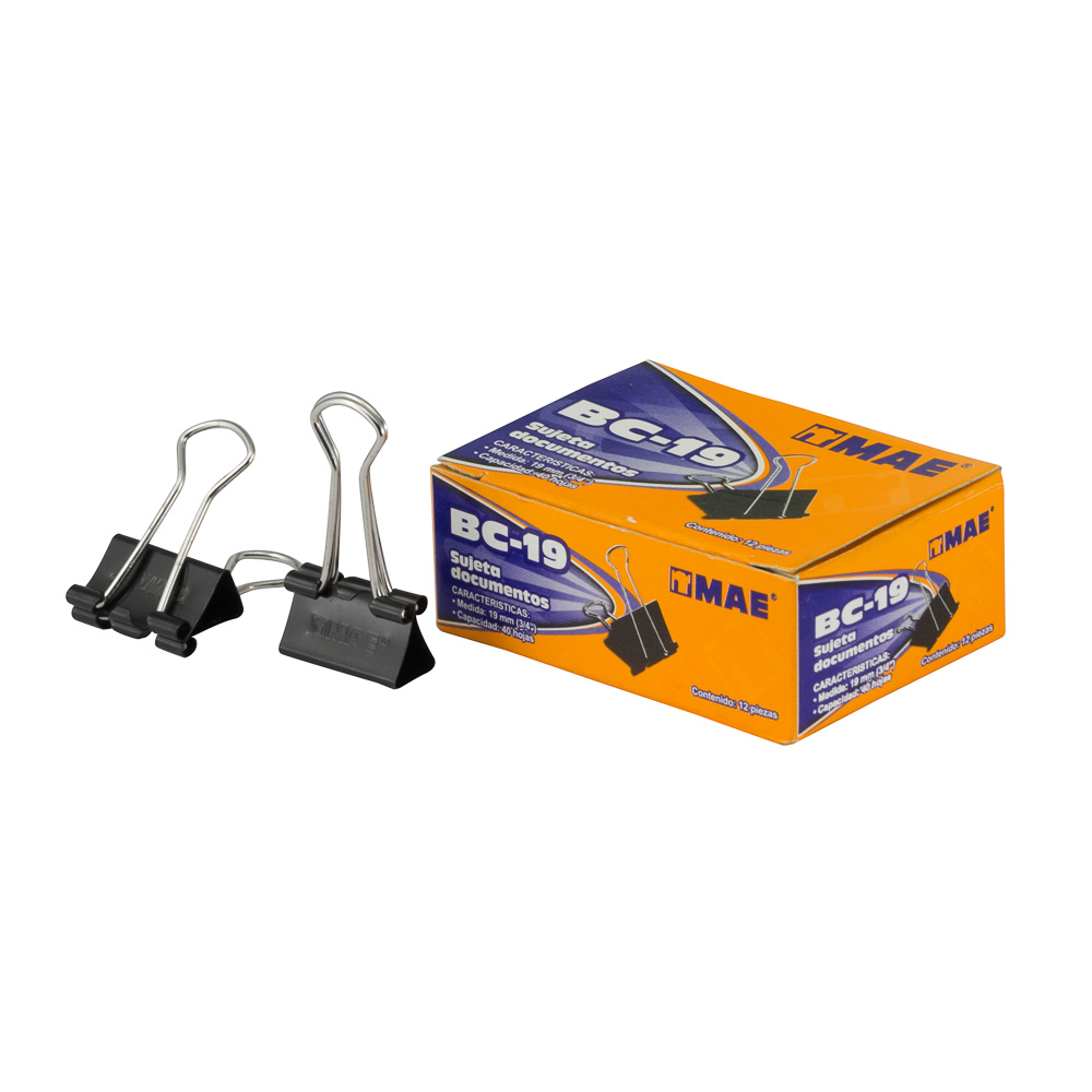 PRENSAPAPELES 12 U. 19 MM. MAE