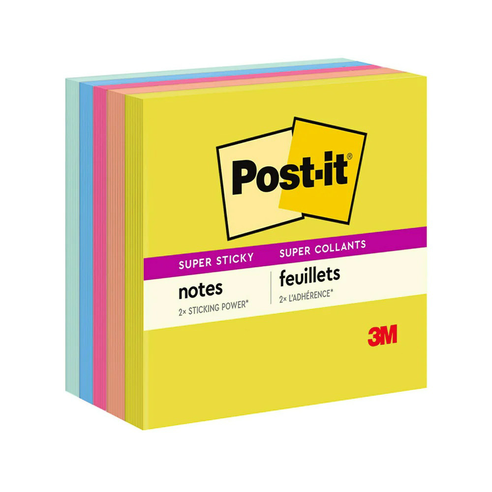 BLOCK POST-IT 654-5SSJOY SUMMER JOY 3 PLG. X 3 PLG. 500 H. SCOTCH