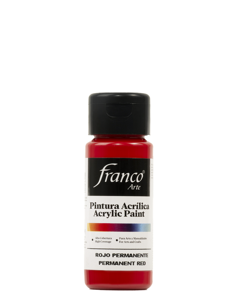 PINTURA ACRILICA 60 ML. 323 ROJO PERMANENTE FRANCO ARTE (6*24)