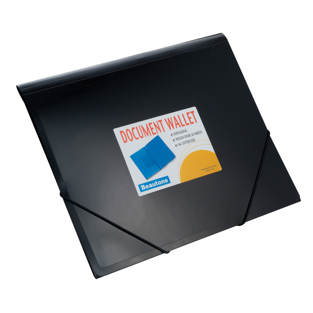 FOLDER ESPAÑOL CARTA NEGRO METALICO BEAUTONE
