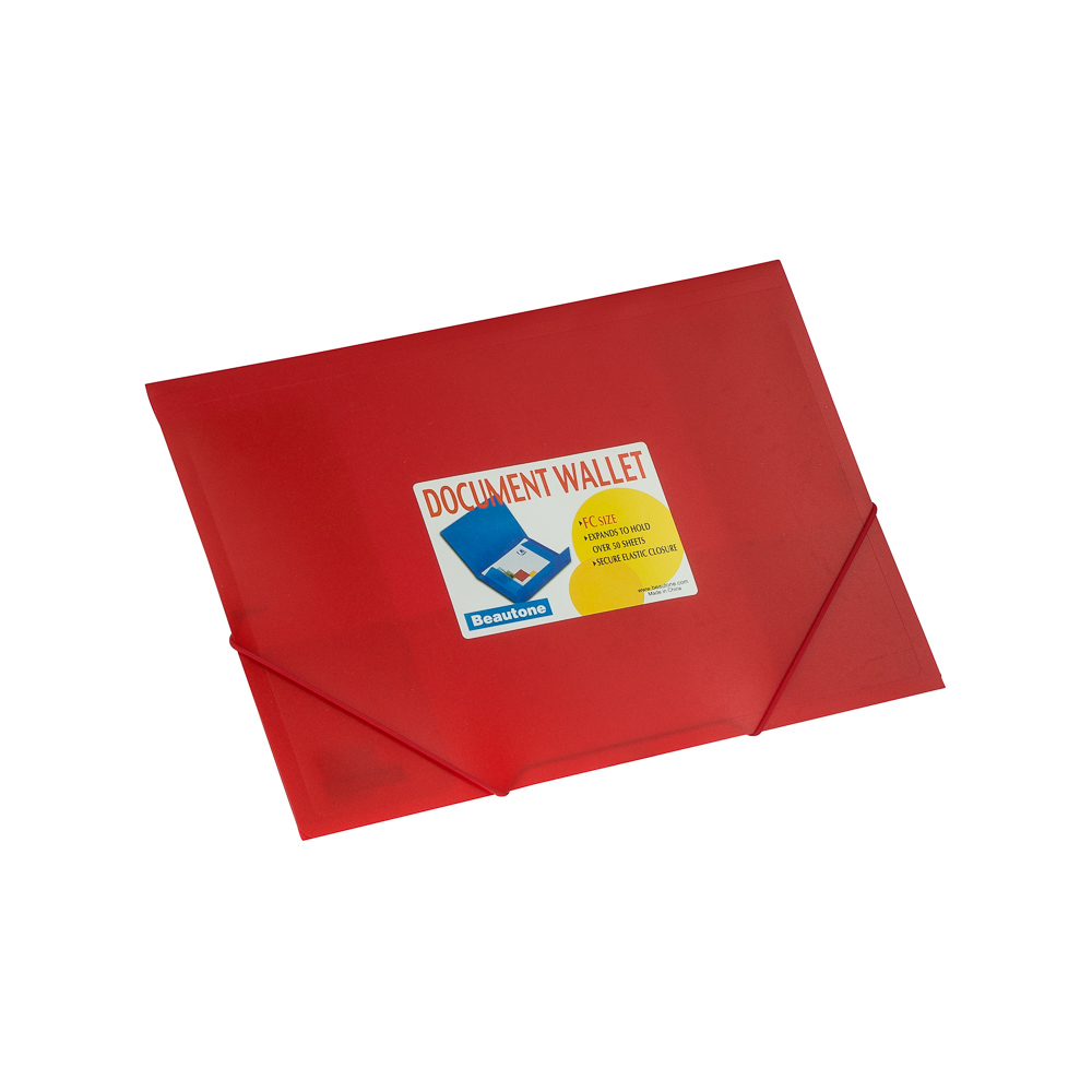 FOLDER ESPAÑOL OFICIO ROJO BEAUTONE