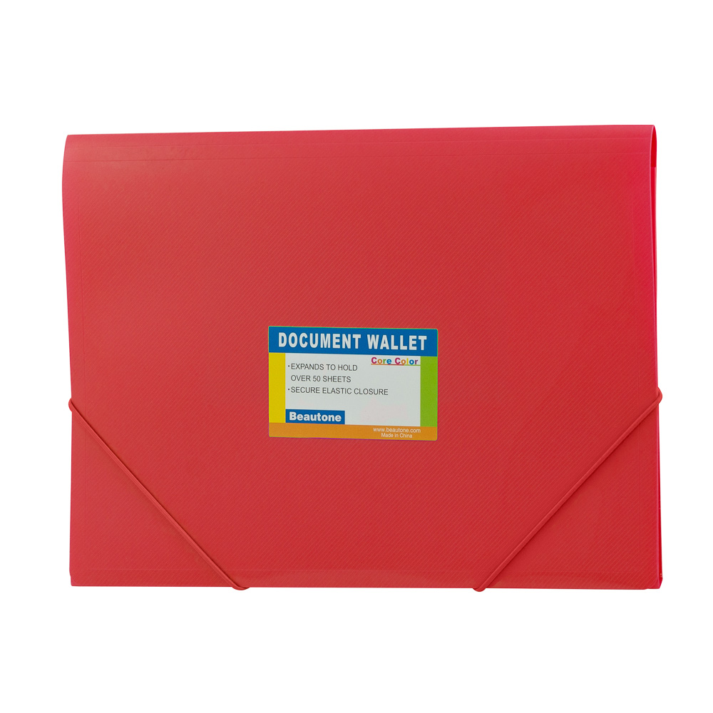 FOLDER ESPAÑOL OFICIO ROJO BEAUTONE