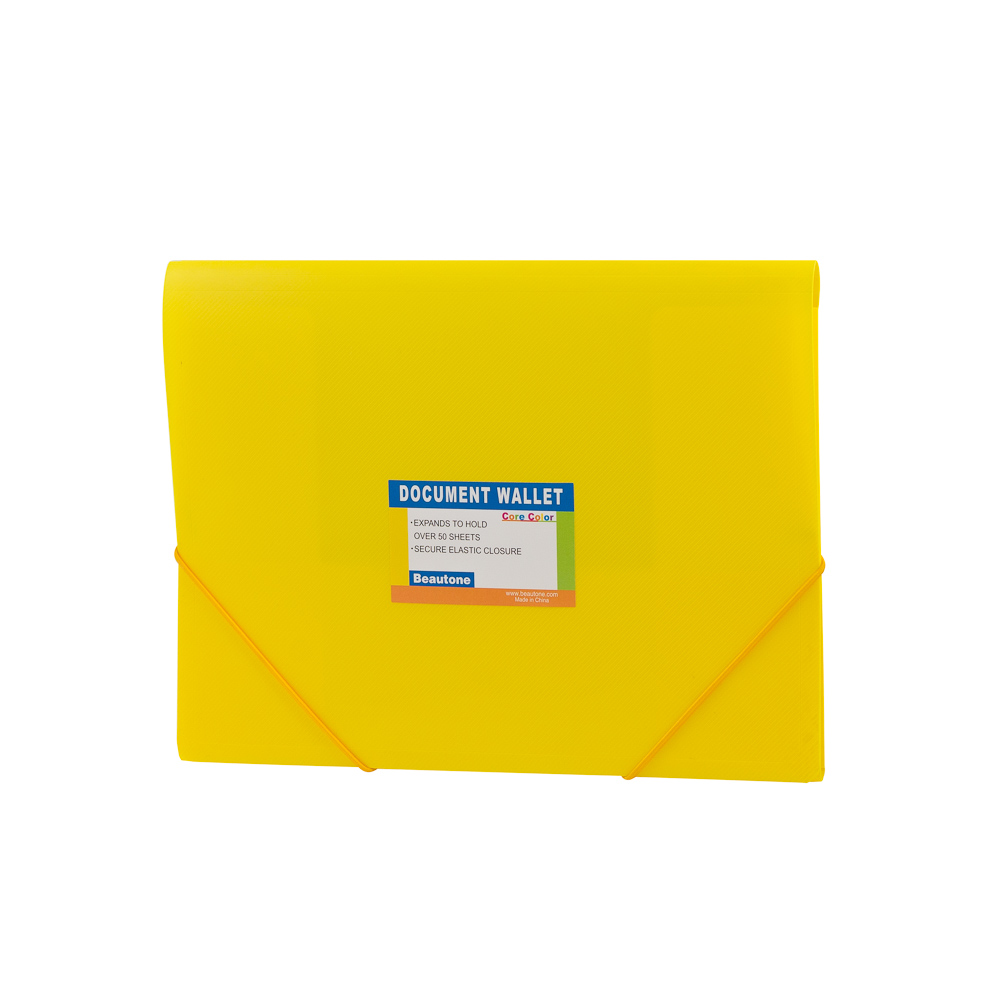 FOLDER ESPAÑOL OFICIO AMARILLO BEAUTONE
