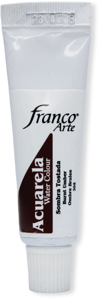 ACUARELA EN TUBO  15 ML. 205 SOMBRA TOSTADA FRANCO ARTE (4*63)