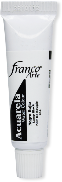 ACUARELA EN TUBO  15 ML. 104 NEGRO BUJIA FRANCO ARTE (4*63)