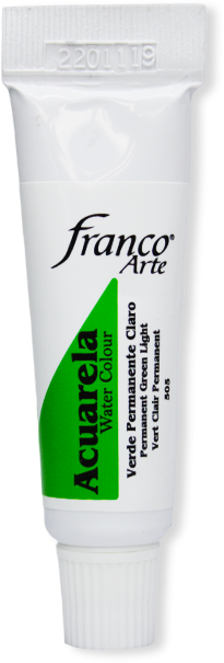 ACUARELA EN TUBO  15 ML. 505 VERDE PERMANENTE CLARO FRANCO ARTE (4*63)