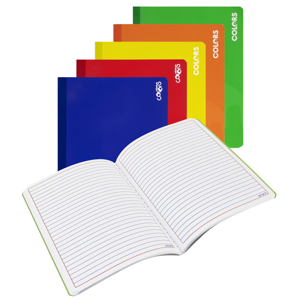 CUADERNO COSIDO 100 H. LINEAS VIVO