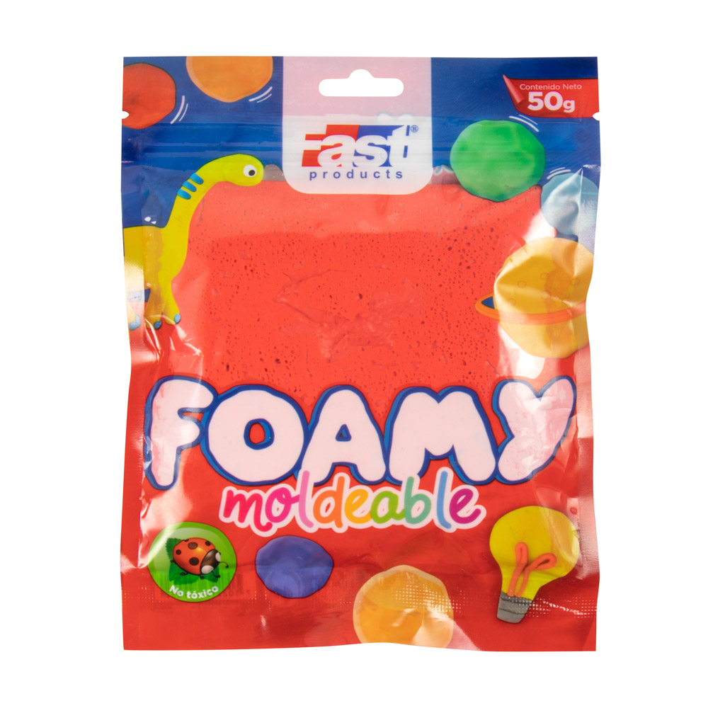 FOAMY MOLDEABLE 50 G. ROJO FAST