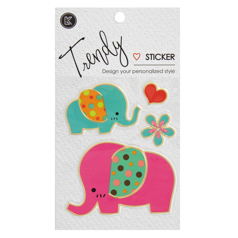 STICKERS ELEFANTE LONG KING