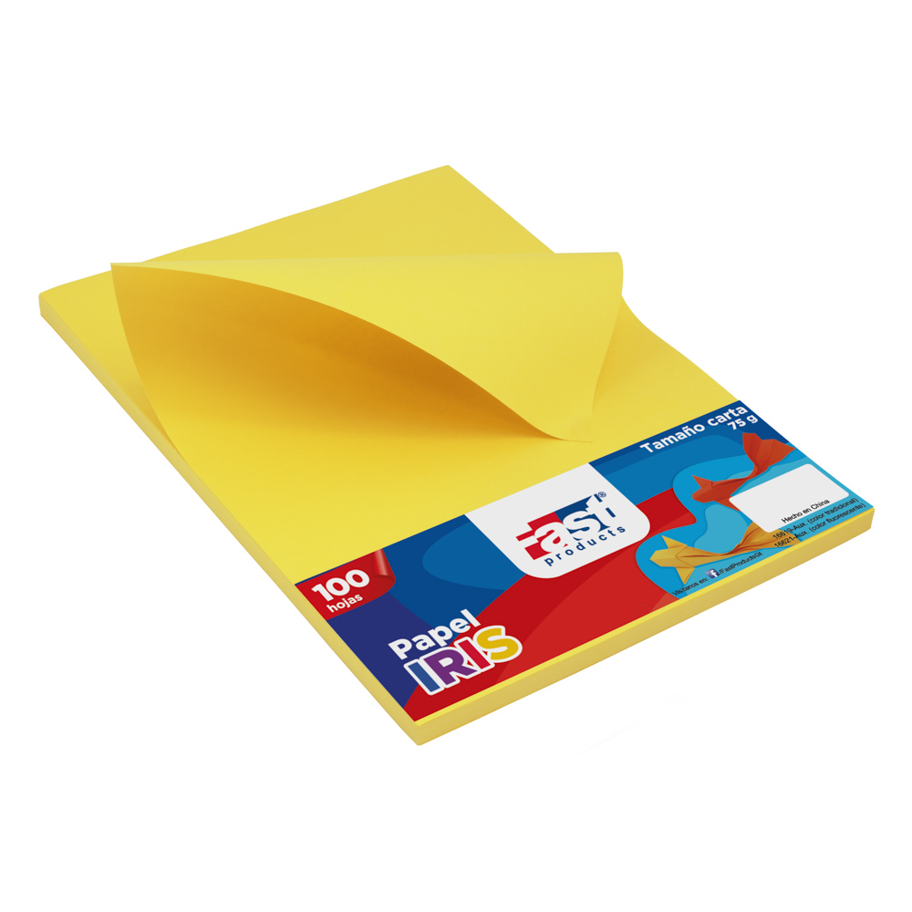 PAPEL BOND 75 G. 100 H. AMARILLO FAST