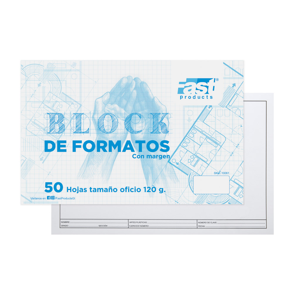BLOCK MARGINADO OFICIO 120 G. 50 H. FAST