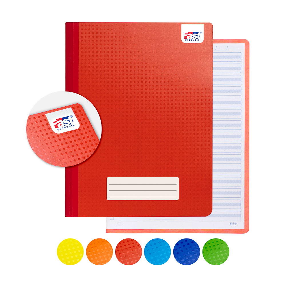 CUADERNO COSIDO EXTRA GRANDE DOBLE LINEA FAST