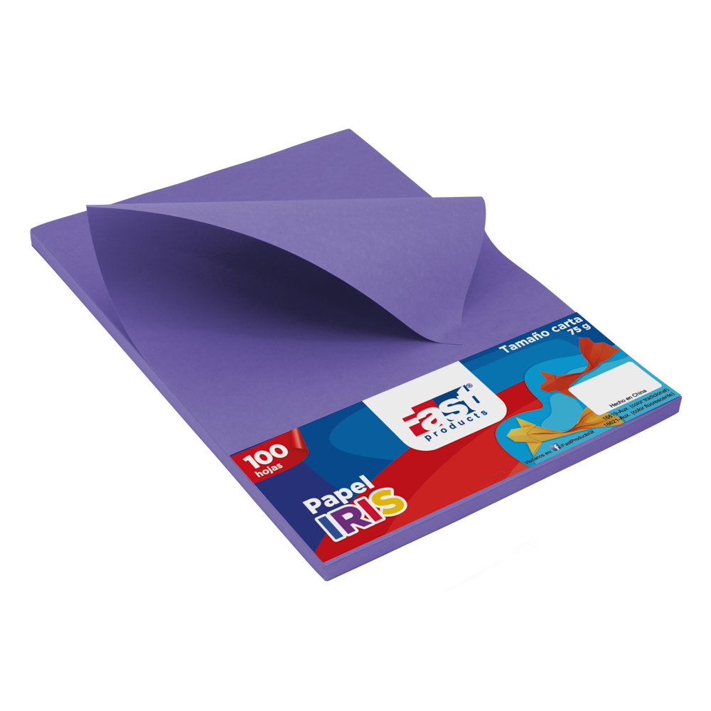 PAPEL BOND 75 G. 100 H. VIOLETA FAST