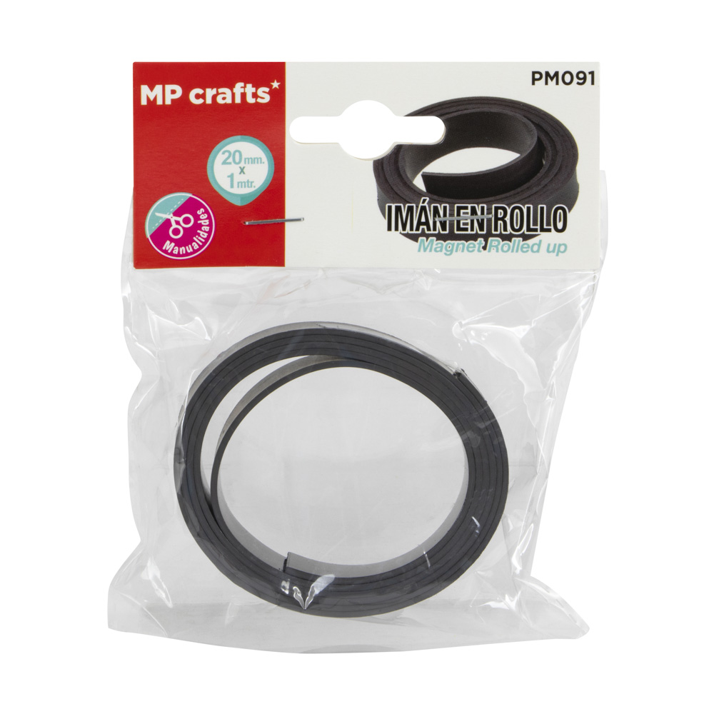 IMAN EN ROLLO ADHESIVO 1 M. X 20 MM. MP