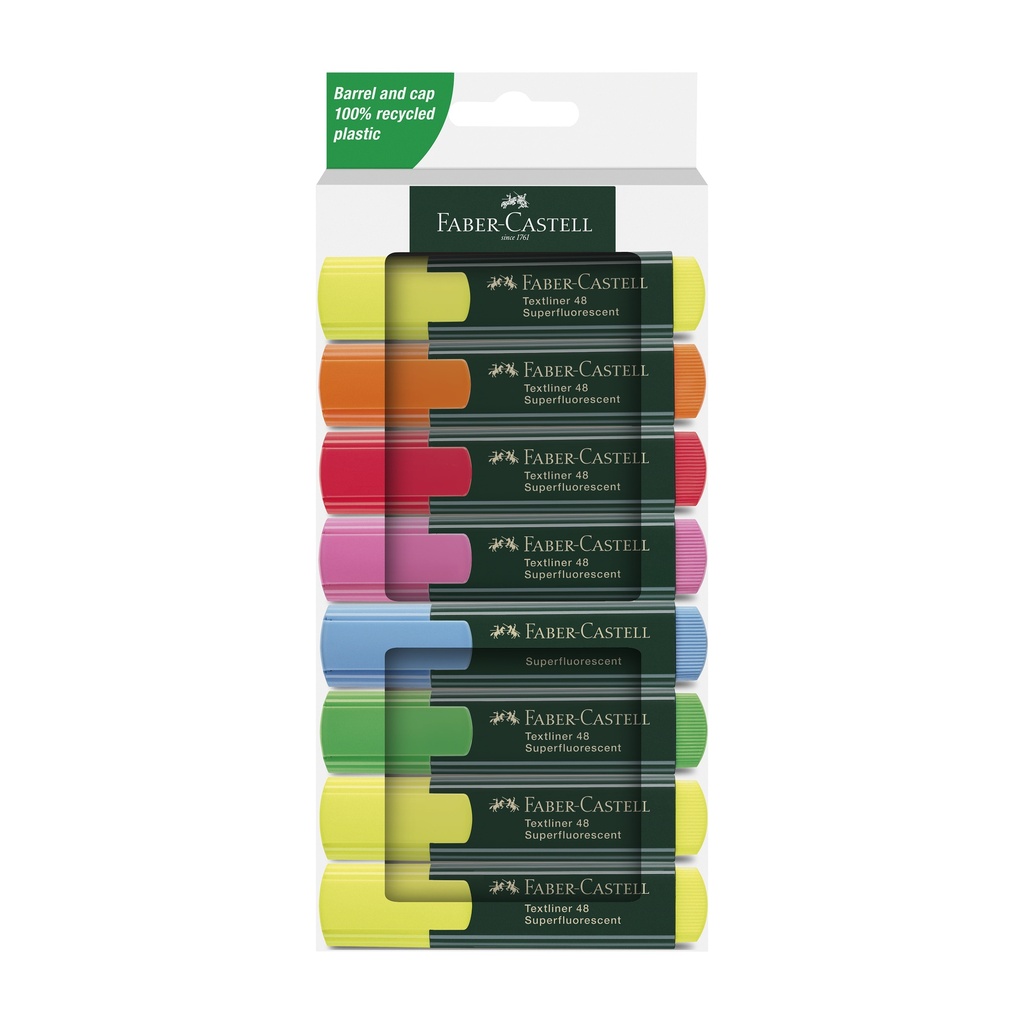 RESALTADORES COLORES NEON 8 COL. 254848 FABER CASTELL