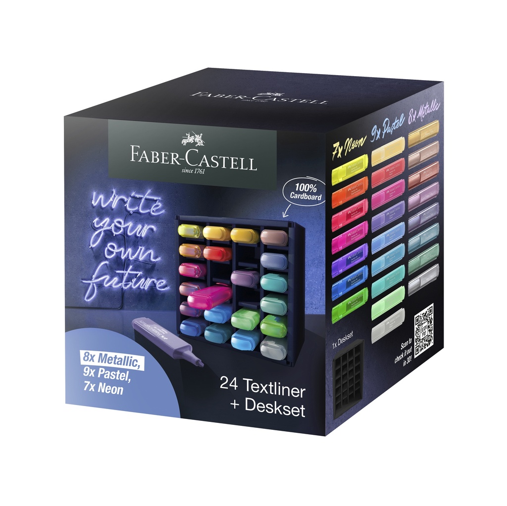 RESALTADORES COLORES SURTIDOS 24 COL. 4602 FABER CASTELL