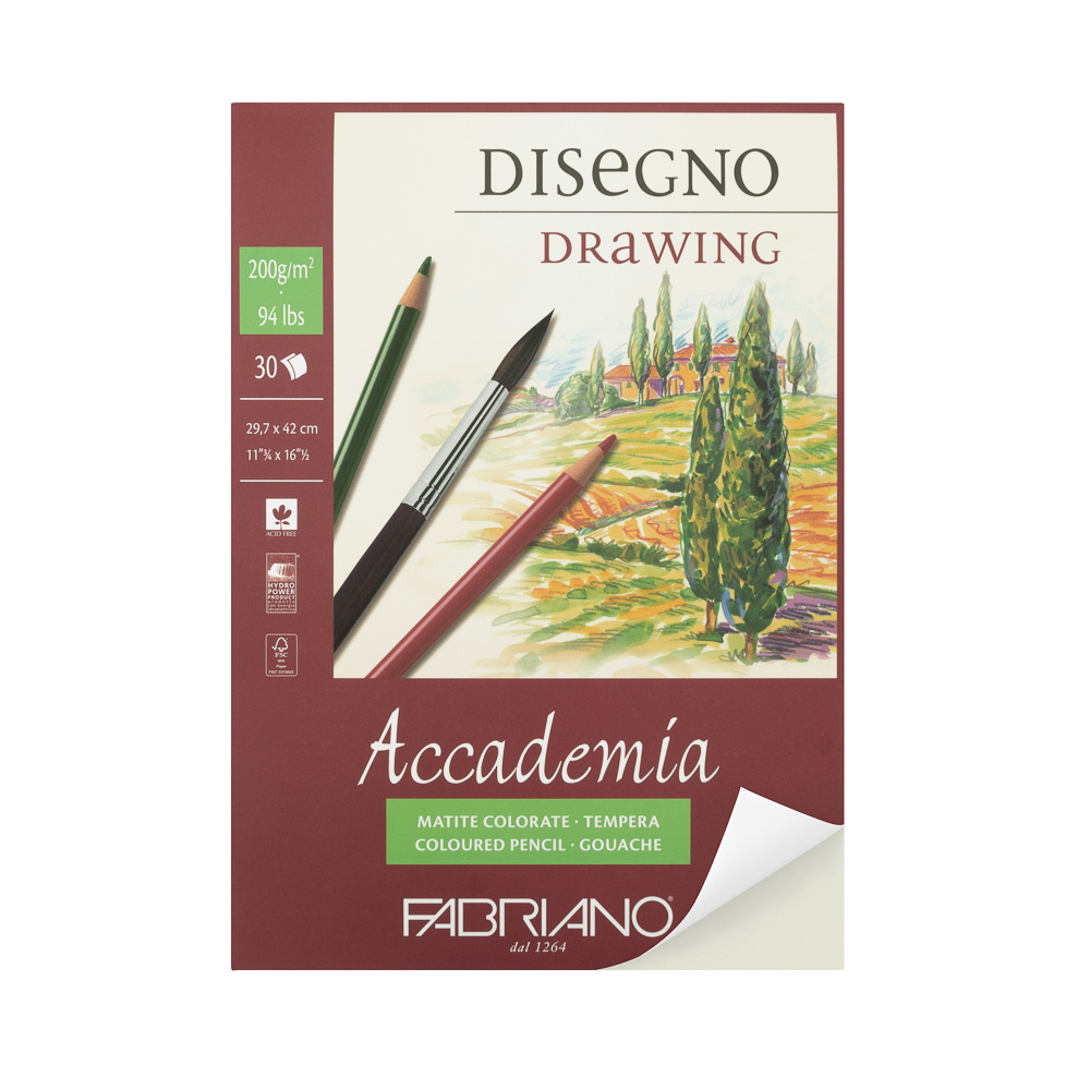 BLOCK ACADEMIA A3 200 G. 30 H. FABRIANO