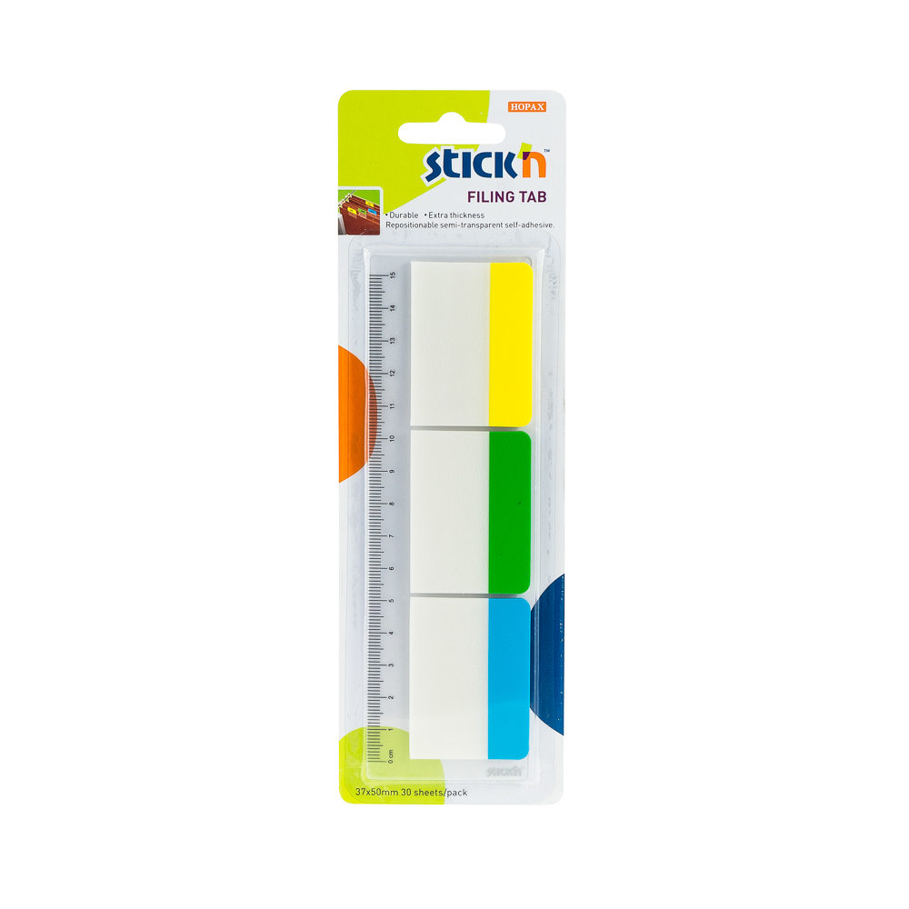 PESTAÑAS ADHESIVAS 3 COL. SEMI TRANSPARENTES 21359 STICKN