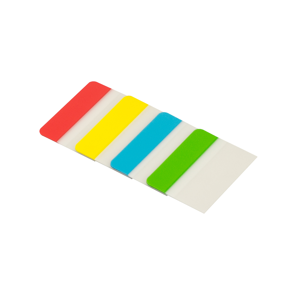 PESTAÑAS ADHESIVAS 4 COL. SEMI TRANSPARENTES 21608 STICKN
