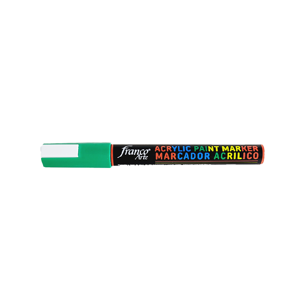 MARCADOR ACRILICO 41425 3 MM. VERDE FRANCO ARTE (6*30*4)