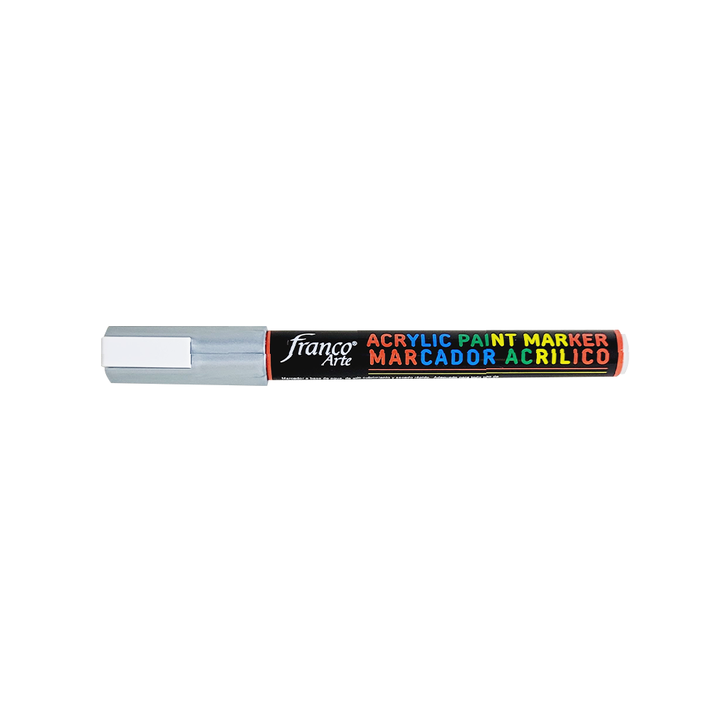 MARCADOR ACRILICO 41428 3 MM. PLATA FRANCO ARTE (6*30*4)