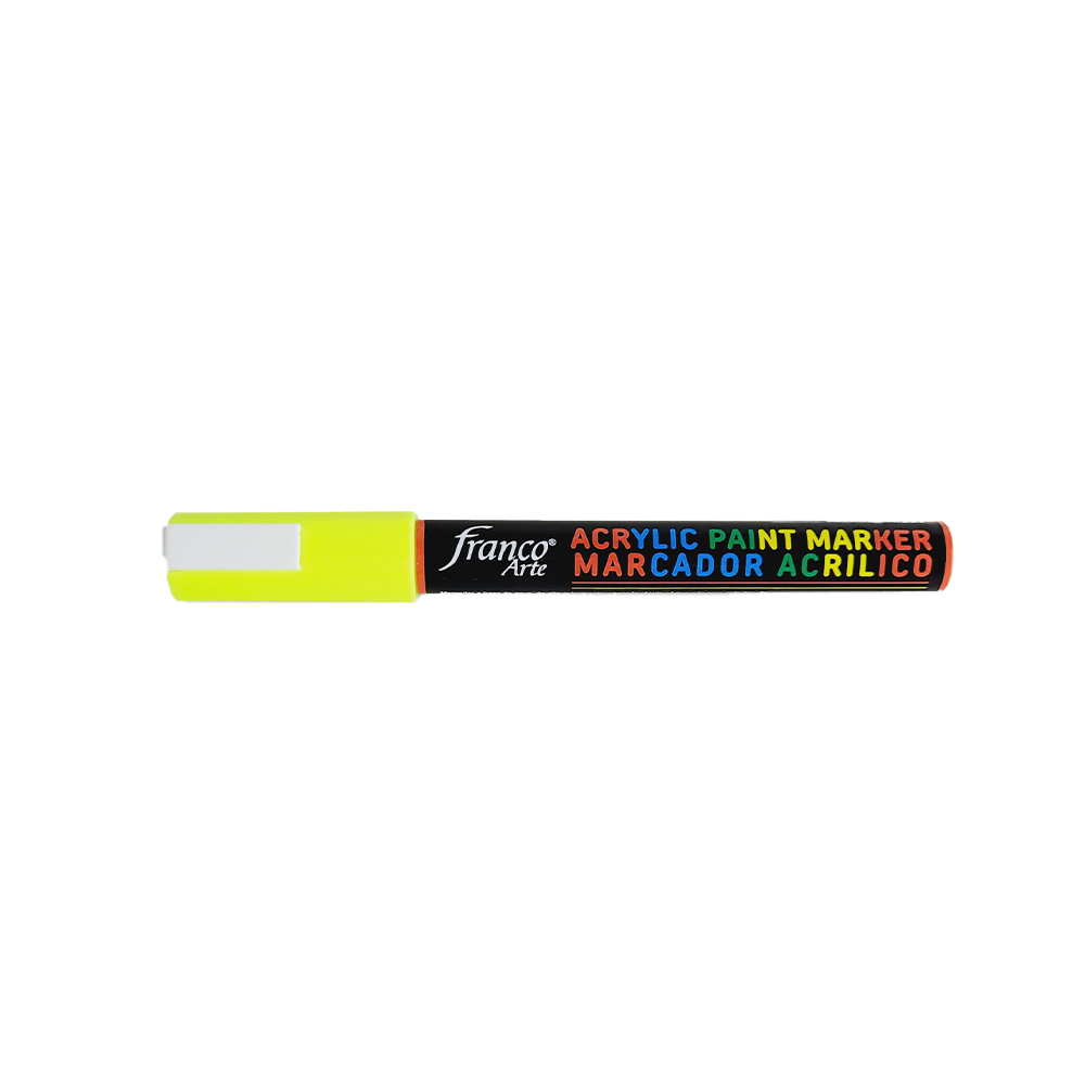 MARCADOR ACRILICO 41437 3 MM. LIMON FLUORECENTE FRANCO ARTE (6*30*4)