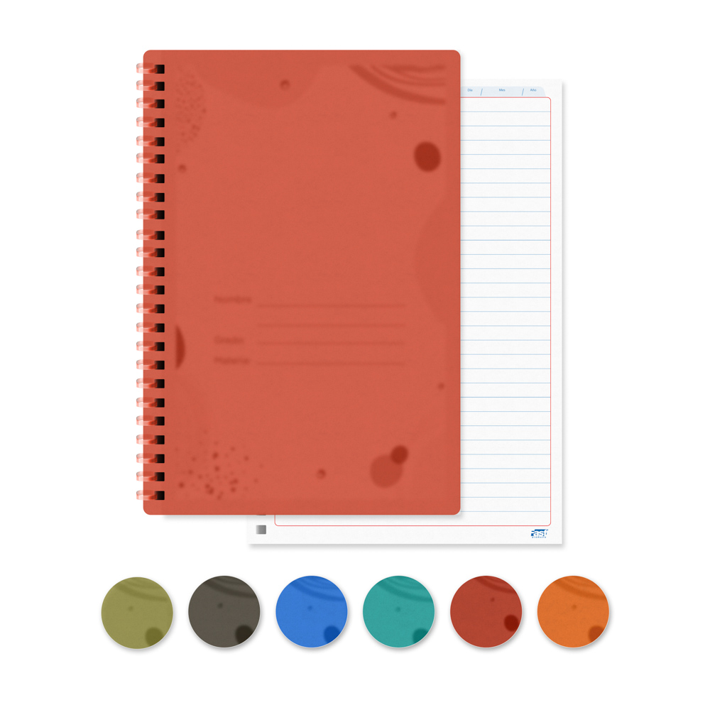 CUADERNO ESPIRAL PLASTICO No. 2 100 H. LINEAS FAST