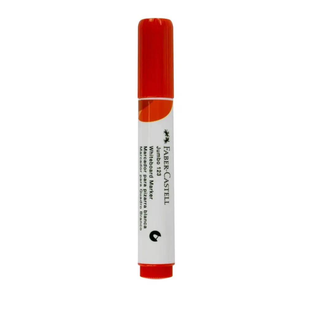 MARCADOR DE PIZARRON PUNTA REDONDA ROJO 352321 FABER CASTELL
