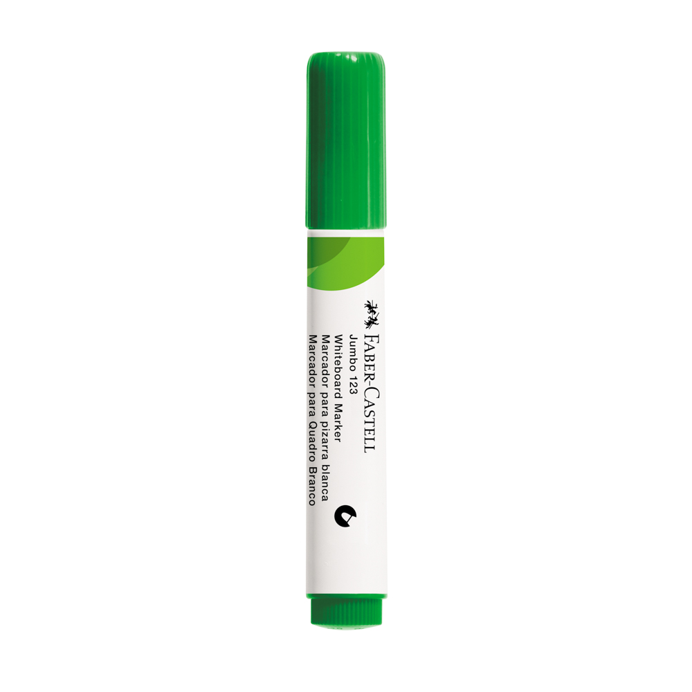 MARCADOR DE PIZARRON PUNTA REDONDA VERDE LIMON FABER CASTELL