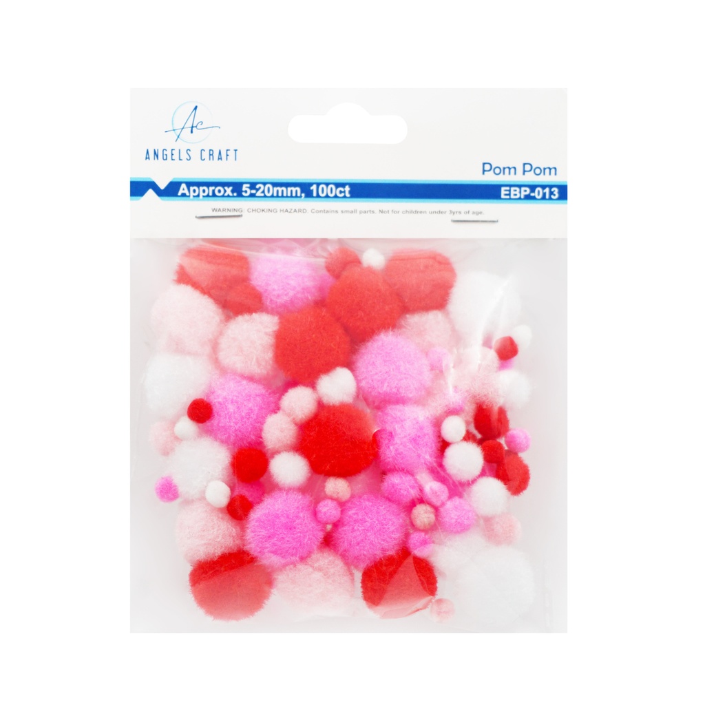 POMPONES 100 U. SURTIDOS EBP-013 ANGELS CRAFT
