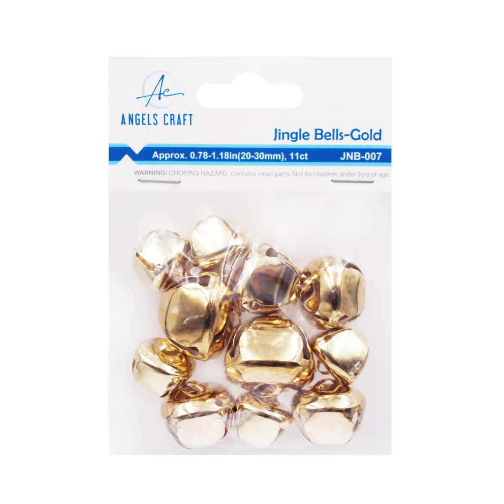 CASCABEL DORADO TAMAÑO VARIADO 11 U. ANGELS CRAFT