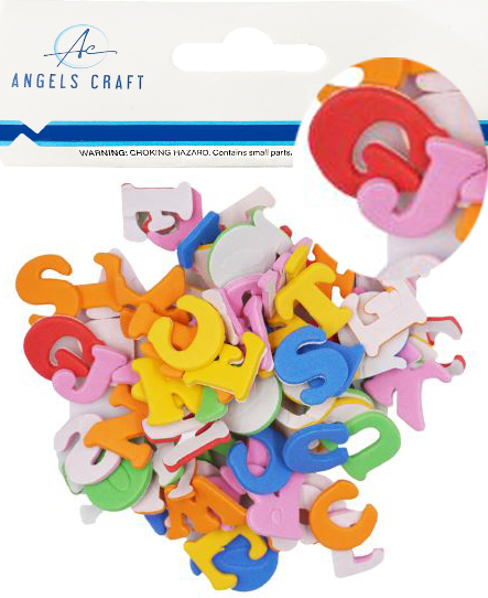 LETRAS DE FOAMY 14 GR. ANGELS CRAFT