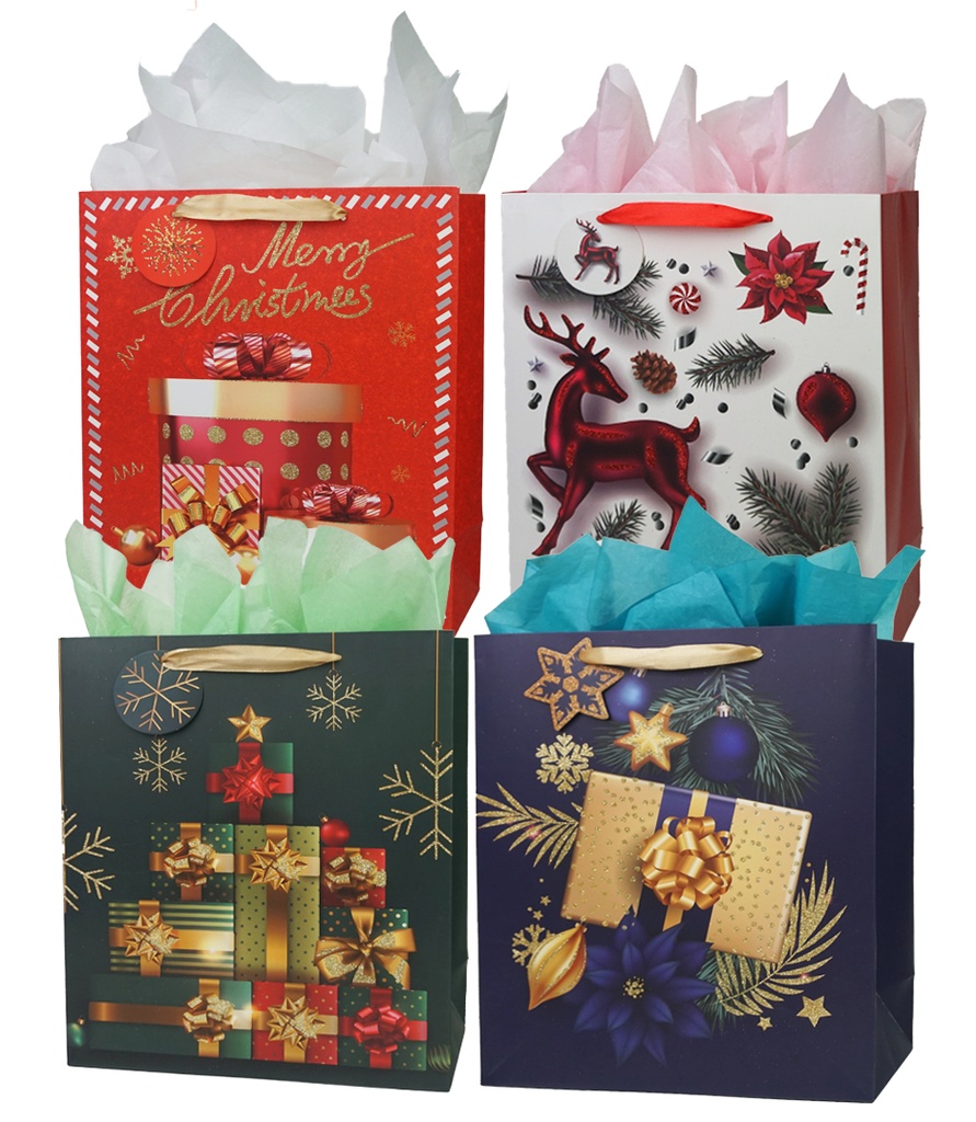 BOLSA DE REGALO GB-135 NAVIDEÑA GRANDE ANGELS CRAFT