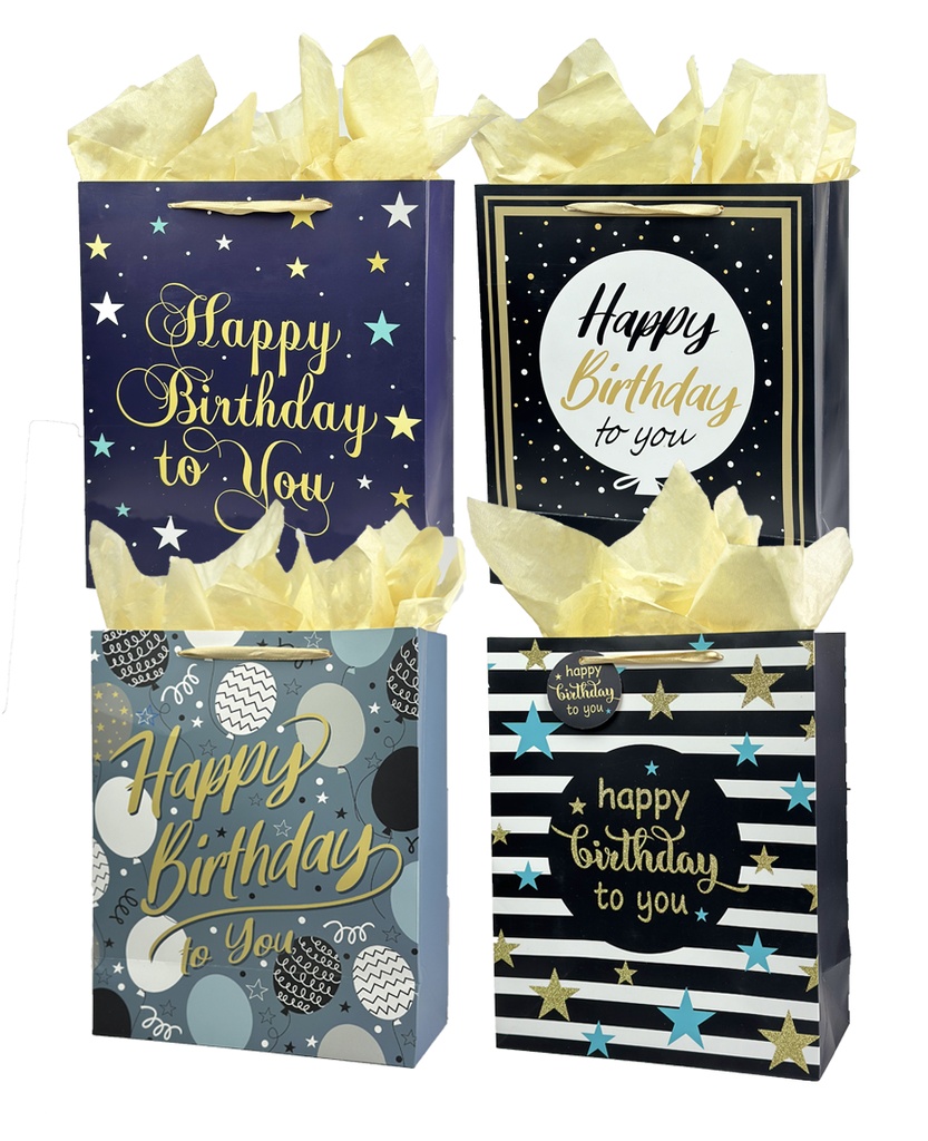 BOLSA DE REGALO GB-206-M FELIZ CUMPLEAÑOS MEDIANA ANGELS CRAFT