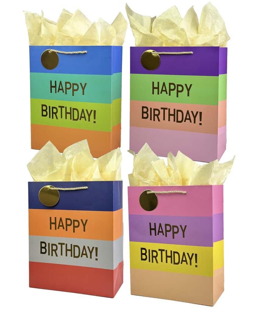 BOLSA DE REGALO GB-207-J FELIZ CUMPLEAÑOS JUMBO ANGELS CRAFT