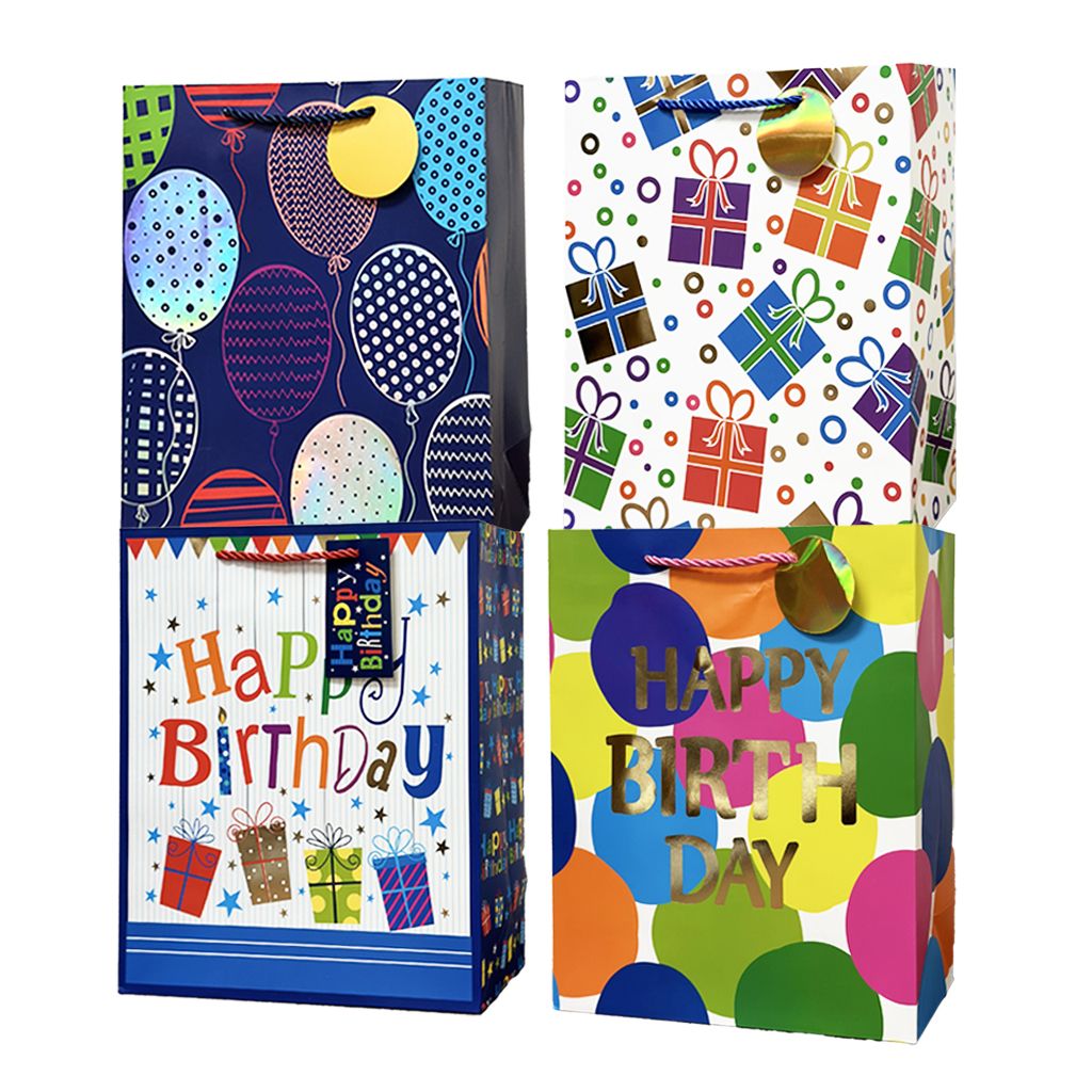 BOLSA DE REGALO GB-235-L FELIZ CUMPLEAÑOS GRANDE ANGELS CRAFT