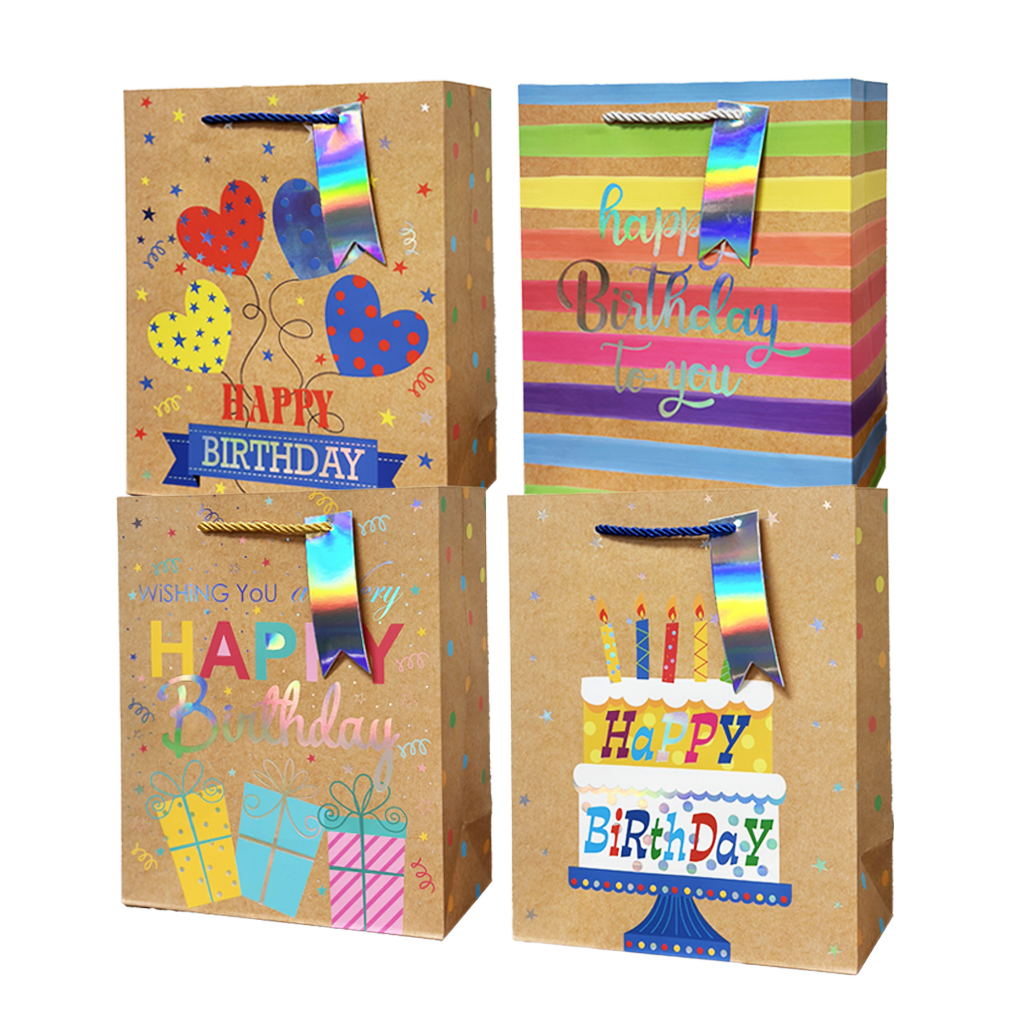 BOLSA DE REGALO GB-236-L FELIZ CUMPLEAÑOS GRANDE ANGELS CRAFT