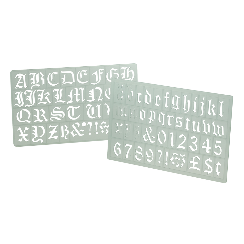 PLANTILLA LETRAS GOTICASC-3030 30 MM. COX
