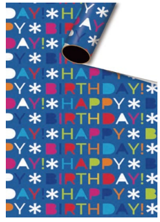 PAPEL DE REGALO CUMPLEAÑOS 80 G. 50 CM. X 70 CM. C20207 (100*10)