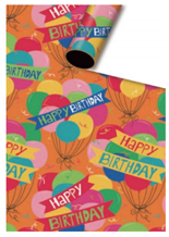 PAPEL DE REGALO CUMPLEAÑOS 80 G. 50 CM. X 70 CM. C20269 (100*10)