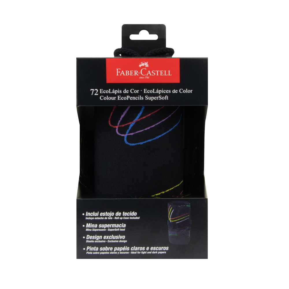 CRAYONES MADERA 72 COL ROLLO SUPER SOFT FABER CASTELL 